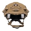 EXFIL Ballistic SL Coyote Brown Front Visor Down