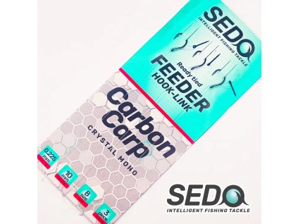 Carbon Carp Crystal Mono Ready Feeder rig Barbed