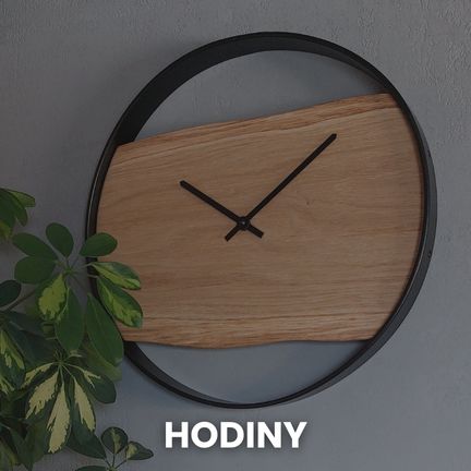 Nástěnné a stolní hodiny z betonu a dřeva