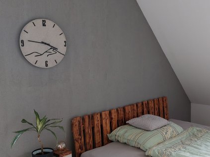 betonove hodiny snezka drevo detail 02
