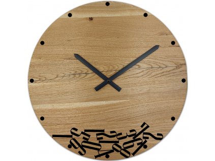 drevene hodiny dubove chaos