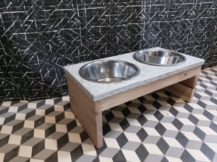 stojan na misky beton drevo double 01