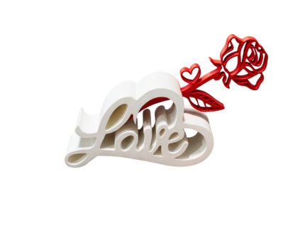 bílé pozadí růže love