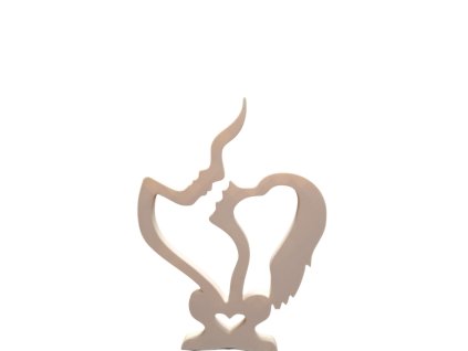 Polibek bílé pozadí