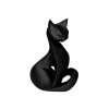 Elegantní soška kočky  – moderní dekorace do bytu černá / bílá