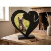 Rámeček na fotku ve tvaru srdce se psí hlavou