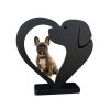 Rámeček na fotku ve tvaru srdce se psí hlavou