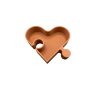 Designová miska ve tvaru srdce – puzzle miska na snacky | modulární servírovací miska