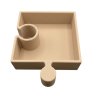 Designová miska ve tvaru puzzle – modulární dekorativní miska
