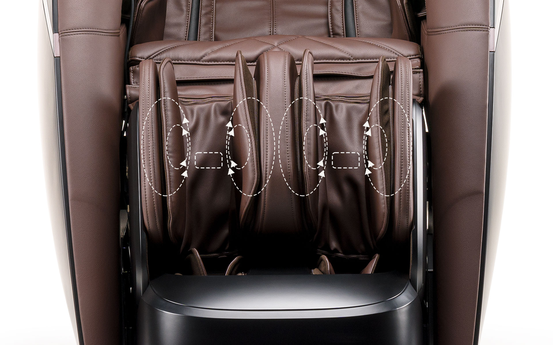 Masážne kreslo - masáž nôh