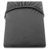 Bavlněné jersey prostěradlo Amber grafitově šedá Deco king (Rozměr prostěradlo DecoKing 100-120x200 cm 30cm)