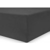 Bavlněné jersey prostěradlo Amber grafitově šedá Deco king (Rozměr prostěradlo DecoKing 100-120x200 cm 30cm)