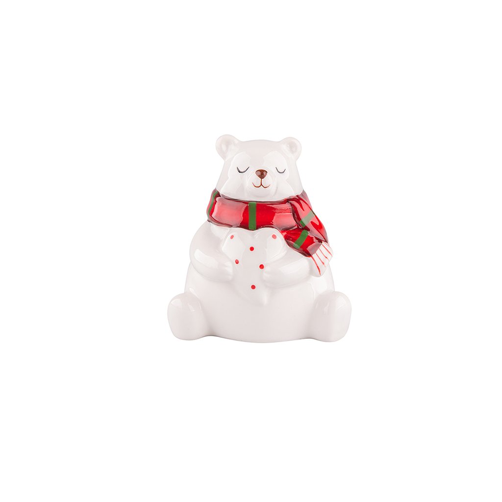 Vánoční figurka ve tvaru medvědí, 9 cm