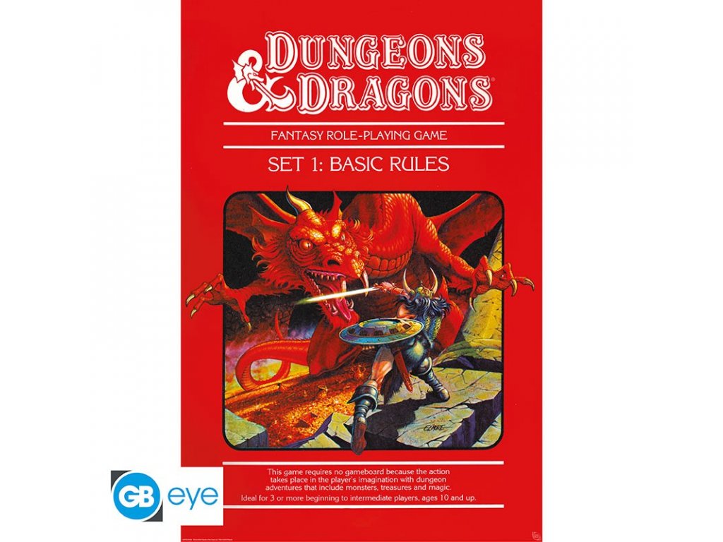 Dungeons and Dragons plakát Basic Rules 61 x 91,5 cm