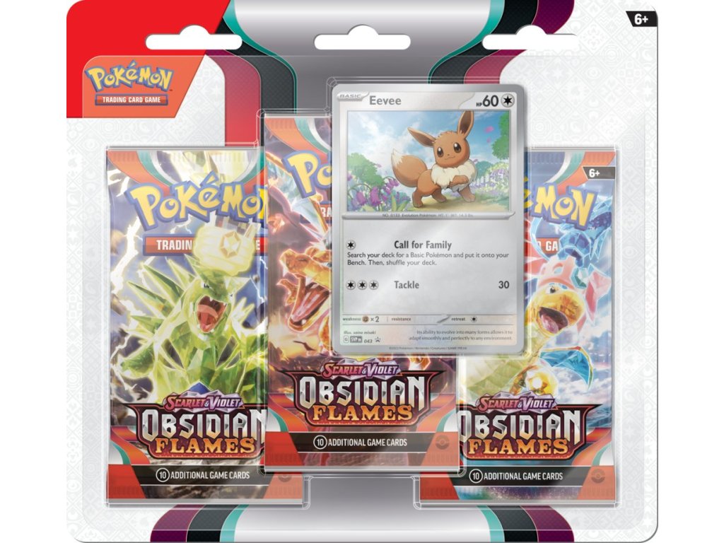Pokémon TCG Obsidian Flames 3 Blister Booster