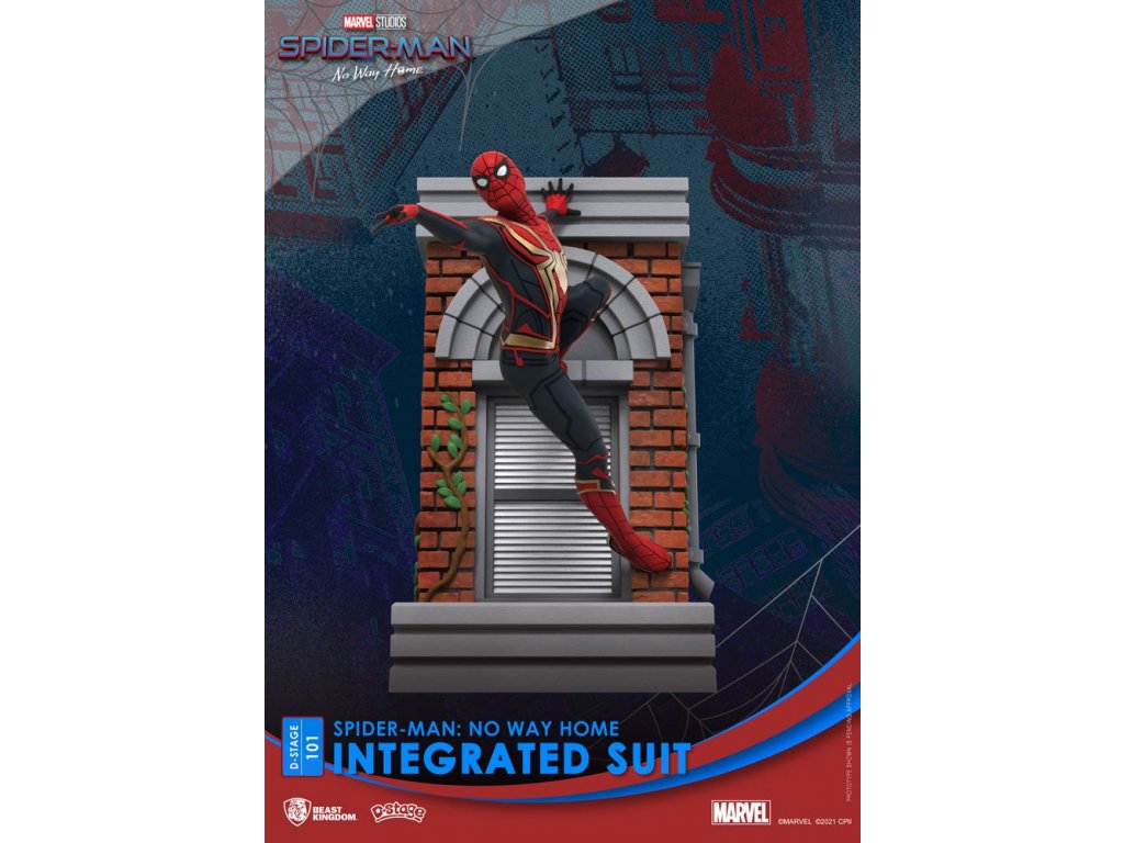 Spider-Man No Way Home D-Stage PVC Diorama Spider-Man Integrated Suit 16 cm