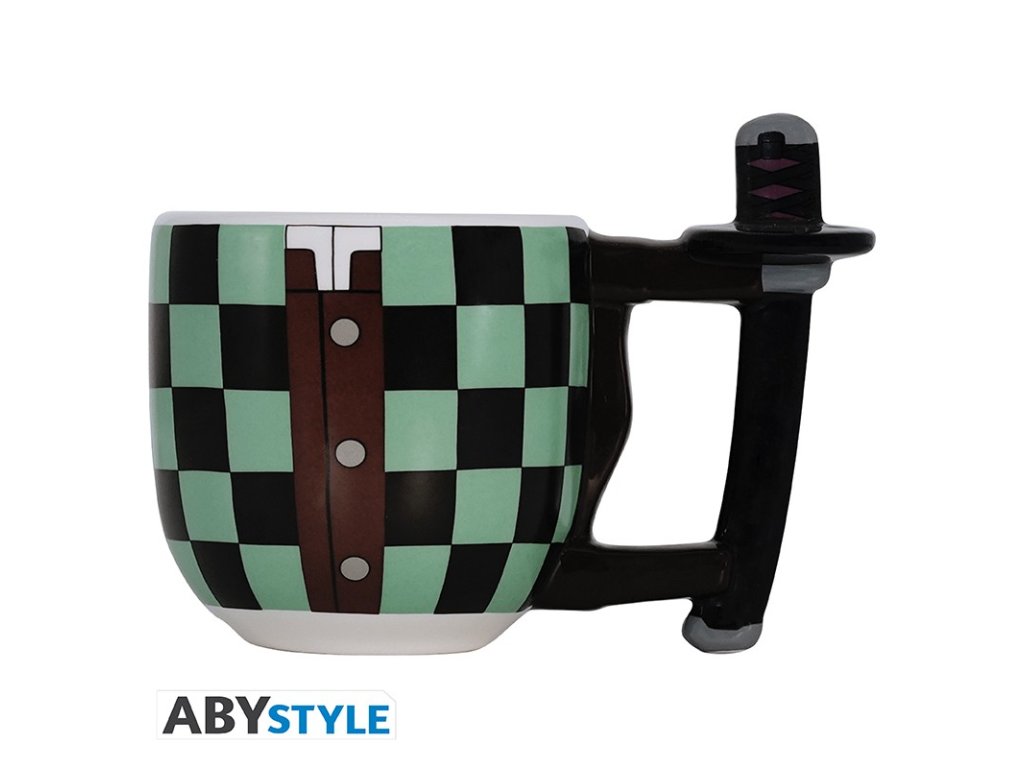 demon slayer mug 3d tanjiro sword handle x2