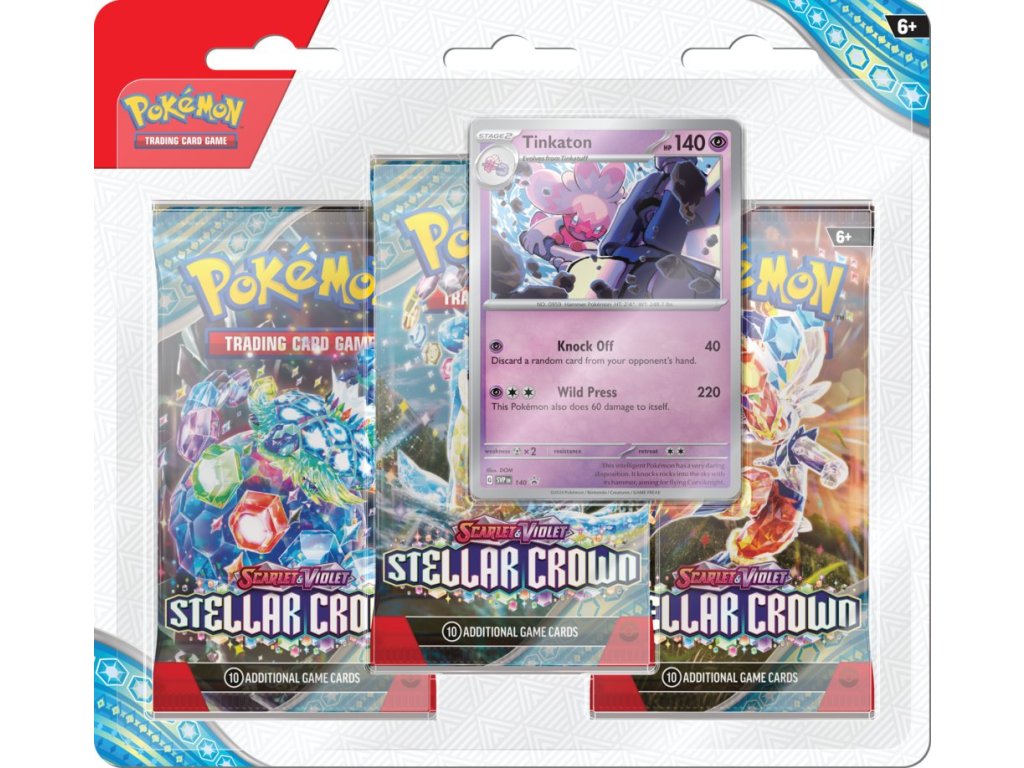 Pokémon TCG Stellar Crown 3 Blister Booster