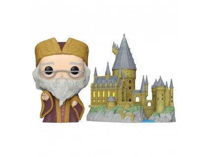 Harry Potter POP! Town Vinyl Figure Dumbledore with Hogwarts 9 cm