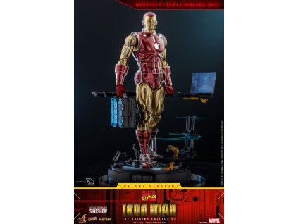Iron Man Marvel The Origins Collection Comic 1/6 Masterpiece Action Figure Deluxe Version 33 cm