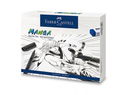 Kreativní sada Faber-Castell Manga startovací set 19 ks