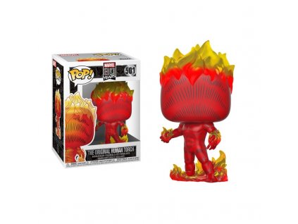 Marvel 80th POP! Heroes Vinyl Figure Human Torch (First Appearance) 9 cm