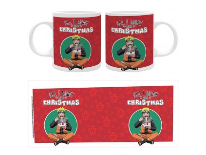 Naruto hrnek All I Want for Christmas