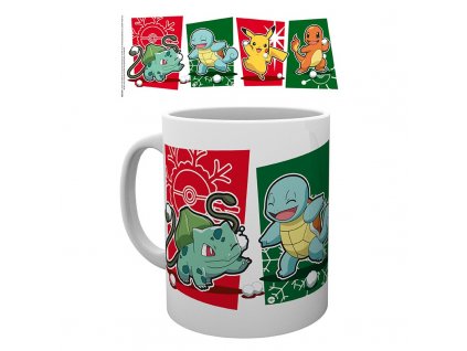 Pokémon hrnek Snowball Starters Christmas
