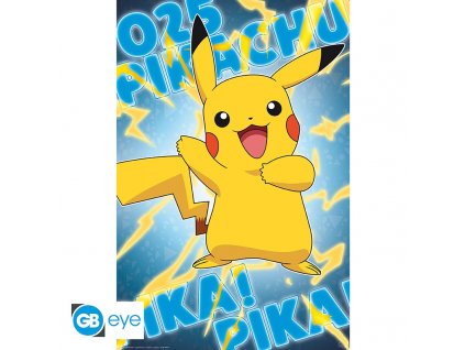 Pokémon Metal fólie plakát Pikachu 61 x 91,5 cm