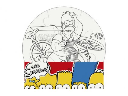 Simpsonovi Puzzle Namaluj si kruh 28 cm