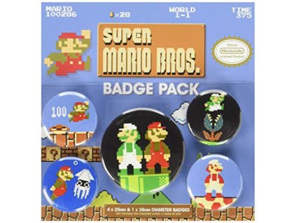 Super Mario placky 8-bit