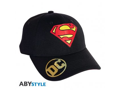 Superman kšiltovka Black Logo