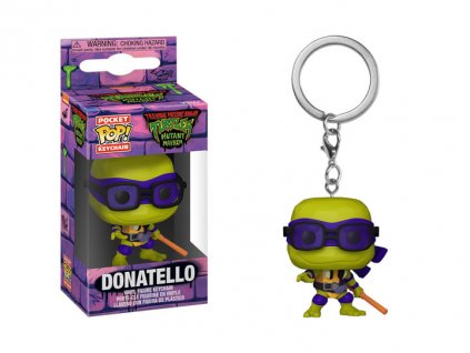 Teenage Mutant Ninja Turtles Mutant Mayhem Pocket POP! klíčenka Donatello 4 cm