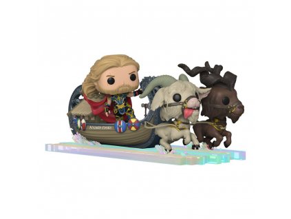Thor Love and Thunder POP! Rides Super Deluxe Vinyl Figure Thor & Goat Boat 13 cm