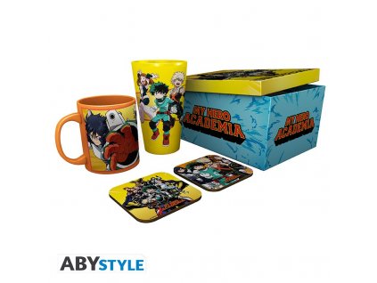 my hero academia pck glass xxl mug 2 coasters heroes