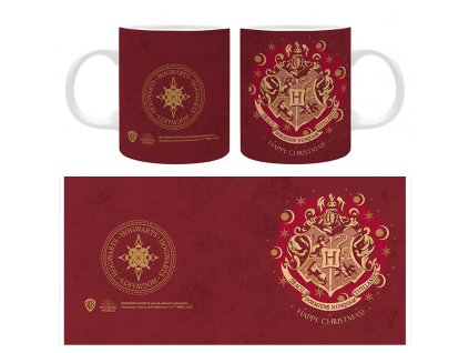 harry potter mug 320ml x mas hogwarts red x2