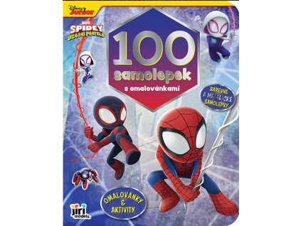spidey 100 samolepek omalovanky