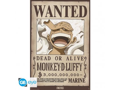 one piece poster maxi 915x61 wanted luffy wano