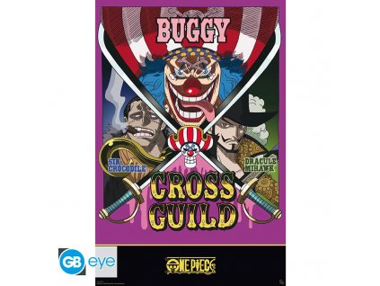 one piece poster maxi 915x61 cross guild