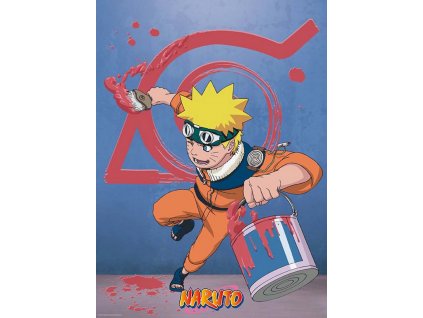 naruto konoha emblem lamino plakat
