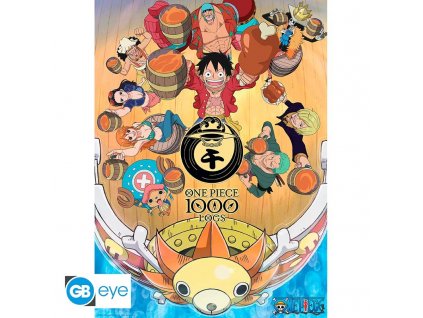 one piece poster 1000 logs cheers 52x38cm