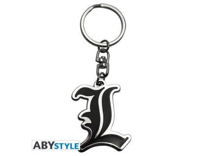 death note keychain l symbol x4