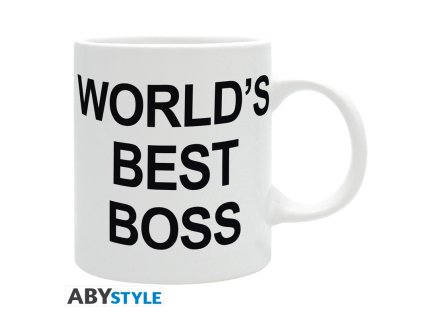 the office mug 320 ml world s best boss subli box x2