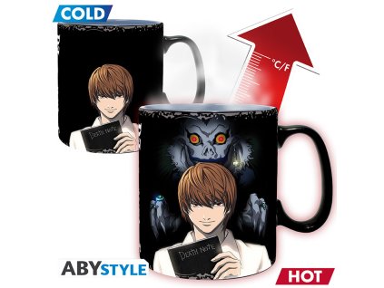 death note mug heat change 460 ml kira l cardboard box x2