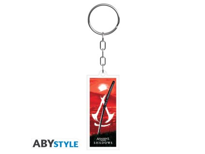 assassin s creed acryl keychain crest shadows x4