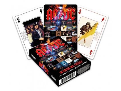 AC/DC hrací karty In Rock We Trust