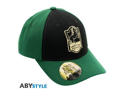 lord of the rings cap black green prancing pony x2