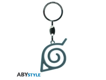 naruto shippuden keychain 3d konoha made in france x4