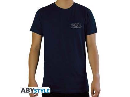 naruto shippuden tshirt uchiha man ss navy basic