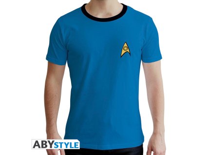 star trek tshirt crew man ss white premium